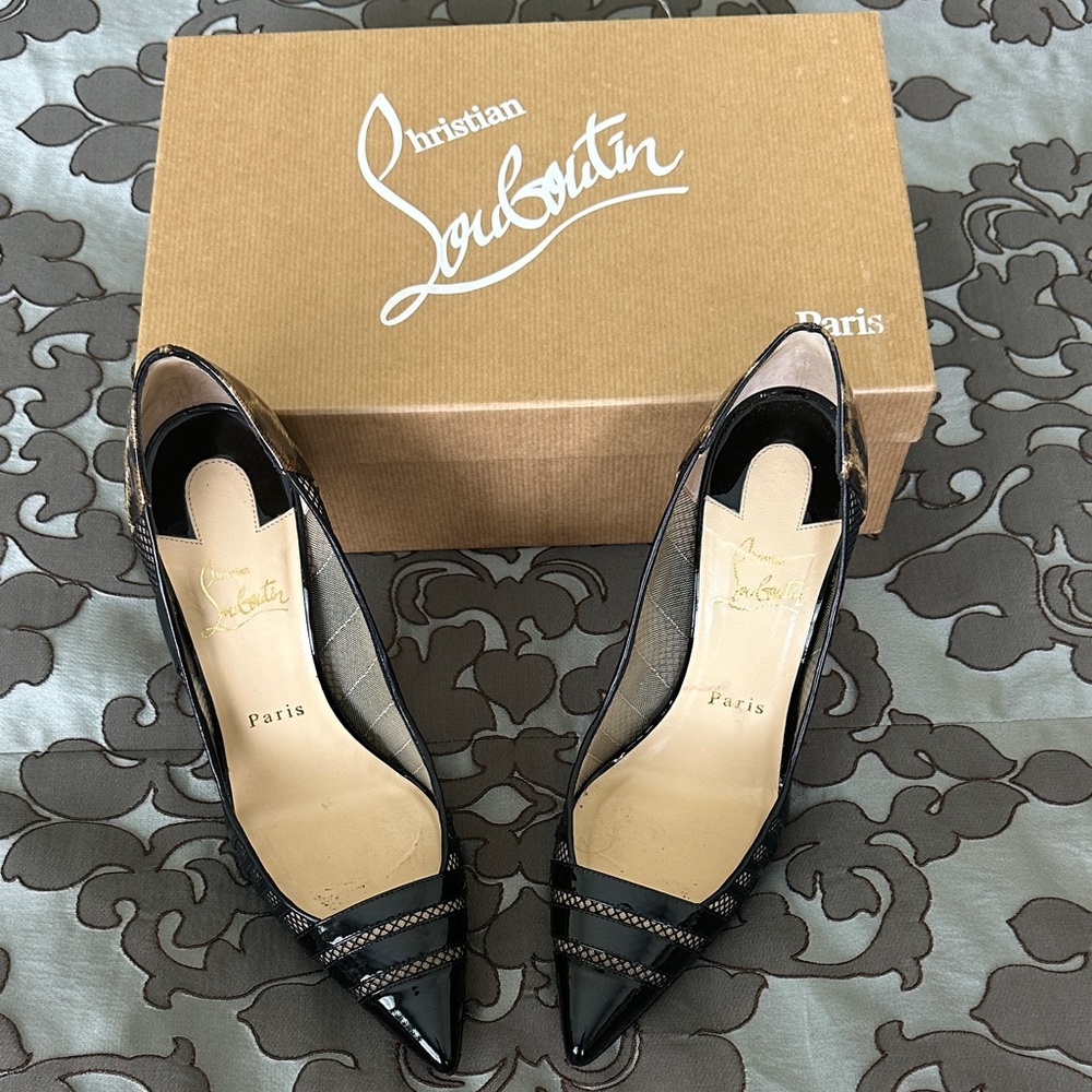 Christian Louboutin Black Patent Heels